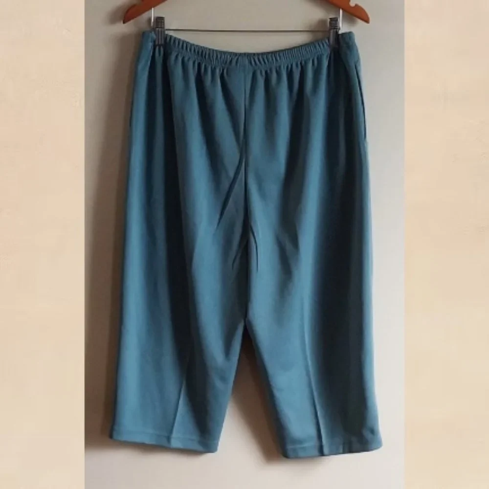 Blair Capri Pants Size 18MS Sea Green Pedal Pusher Casual Leisure Travel Holiday - Picture 2 of 5